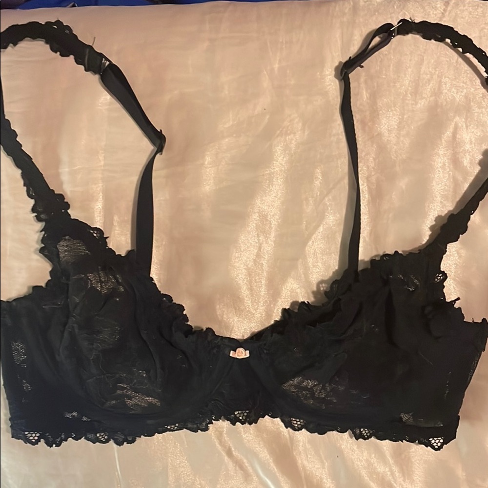 SKIMS Black Lace Balconette Bra Intimates